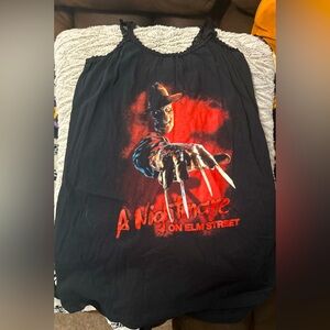 Nightmare on Elm street Freddy Krueger custom dress slip babydoll tank horror